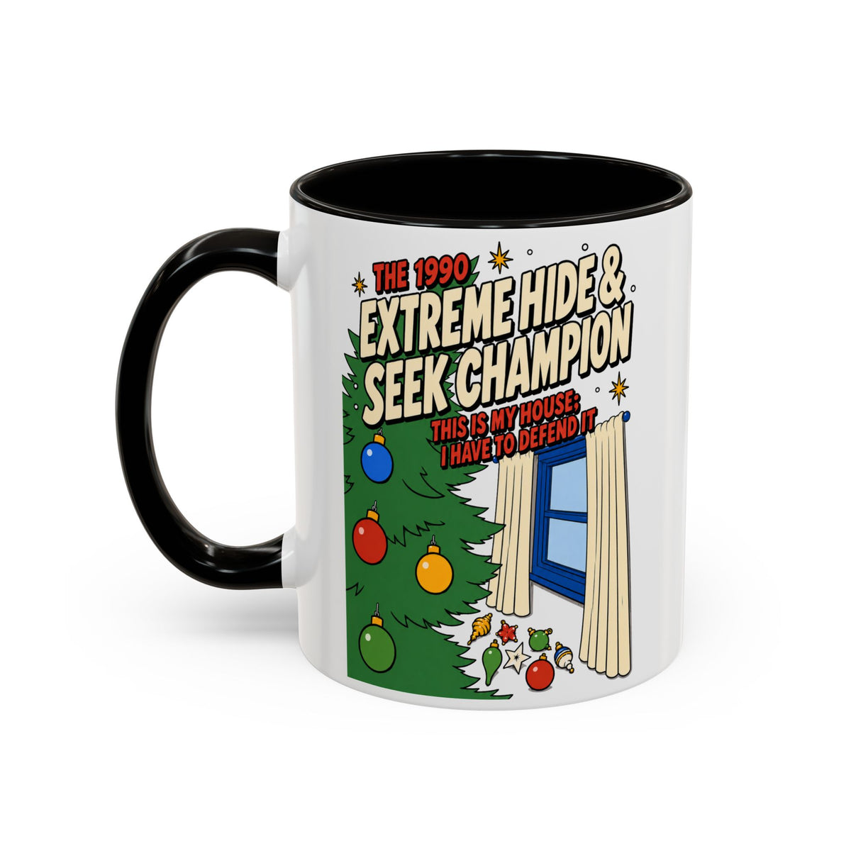 Home Alone Hide & Seek Champion Coffee Mug (11oz) by Holiday Fun, alternate product view 3