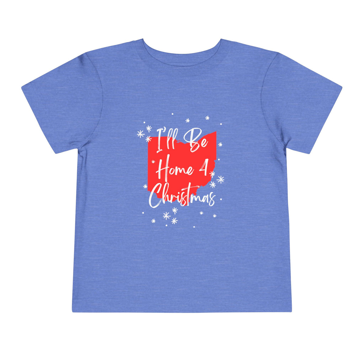 Toddler I'll Be Home For Christmas Ohio T Shirt – Holiday Fun product photo
