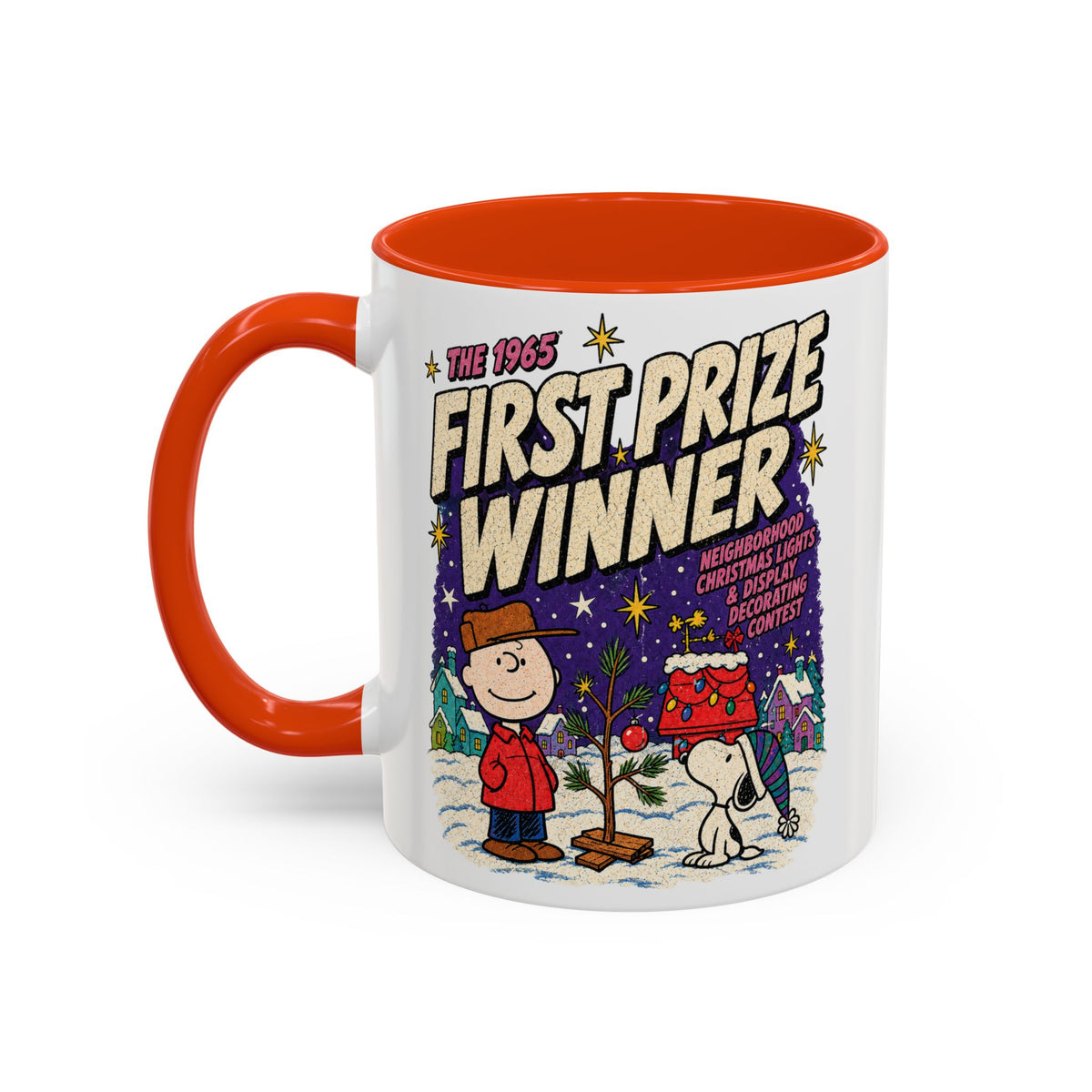 Charlie Brown Christmas Light Contest Winner Coffee Mug, color view 11