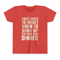 Youth Most Likely To Forget When To Show Up For Christmas Dinner T-Shirt