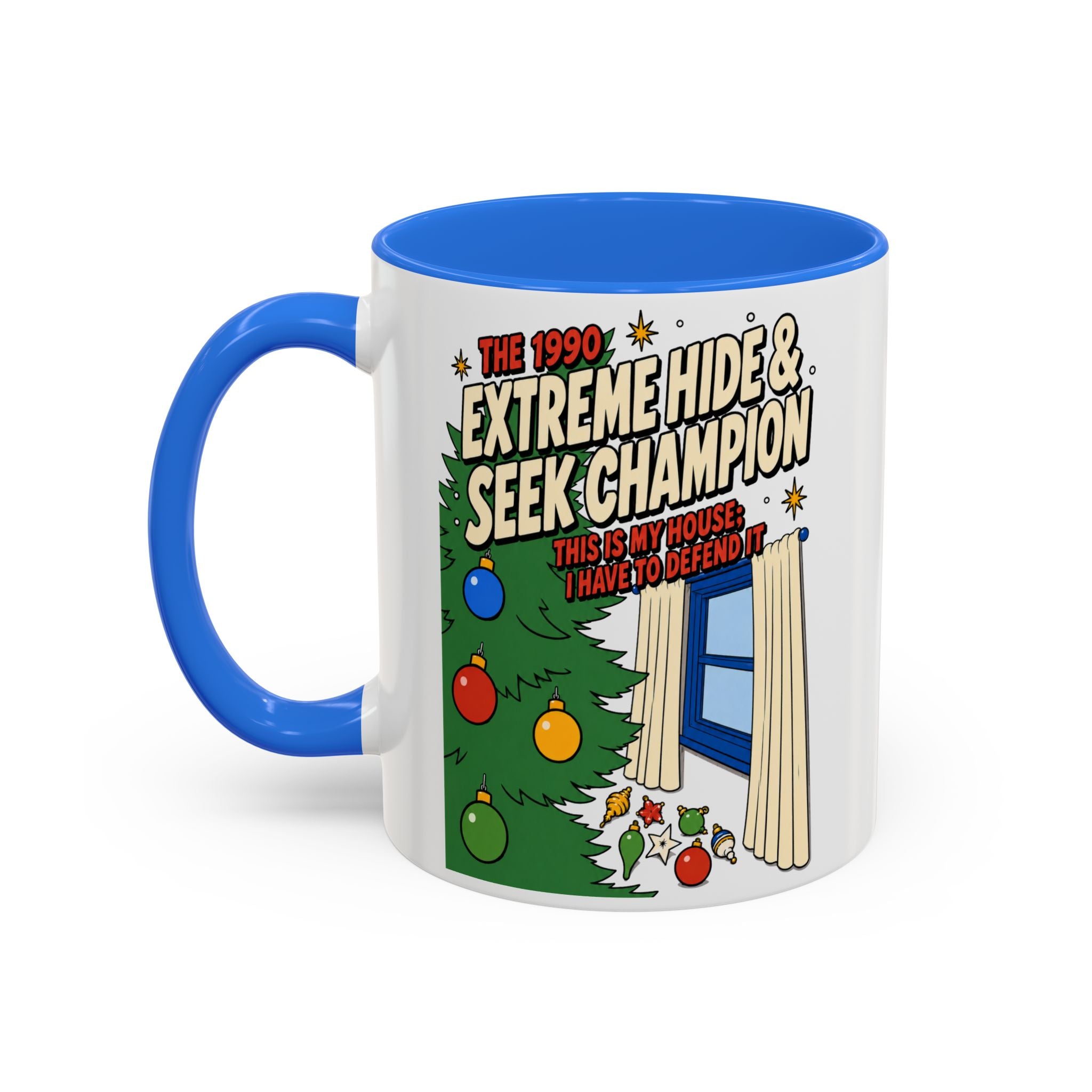 Holiday Fun Home Alone Hide and Seek Champion coffee mug