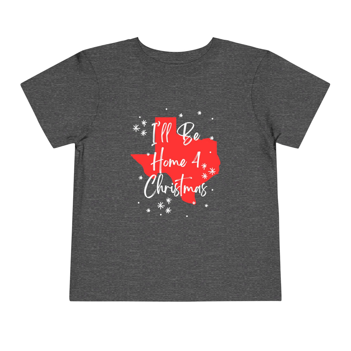 Toddler I'll Be Home For Christmas Texas T Shirt – Holiday Fun product photo