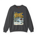 White Christmas Quote Crewneck Sweatshirt, apparel product mockup 3