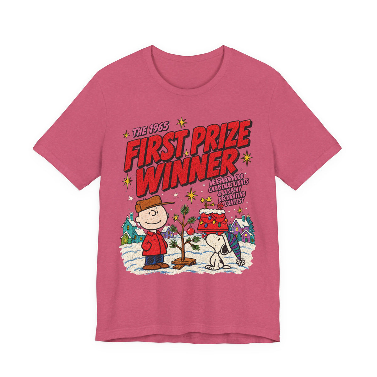 Charlie Brown Christmas Light Contest Winner T Shirt, shirt color and fit view 8
