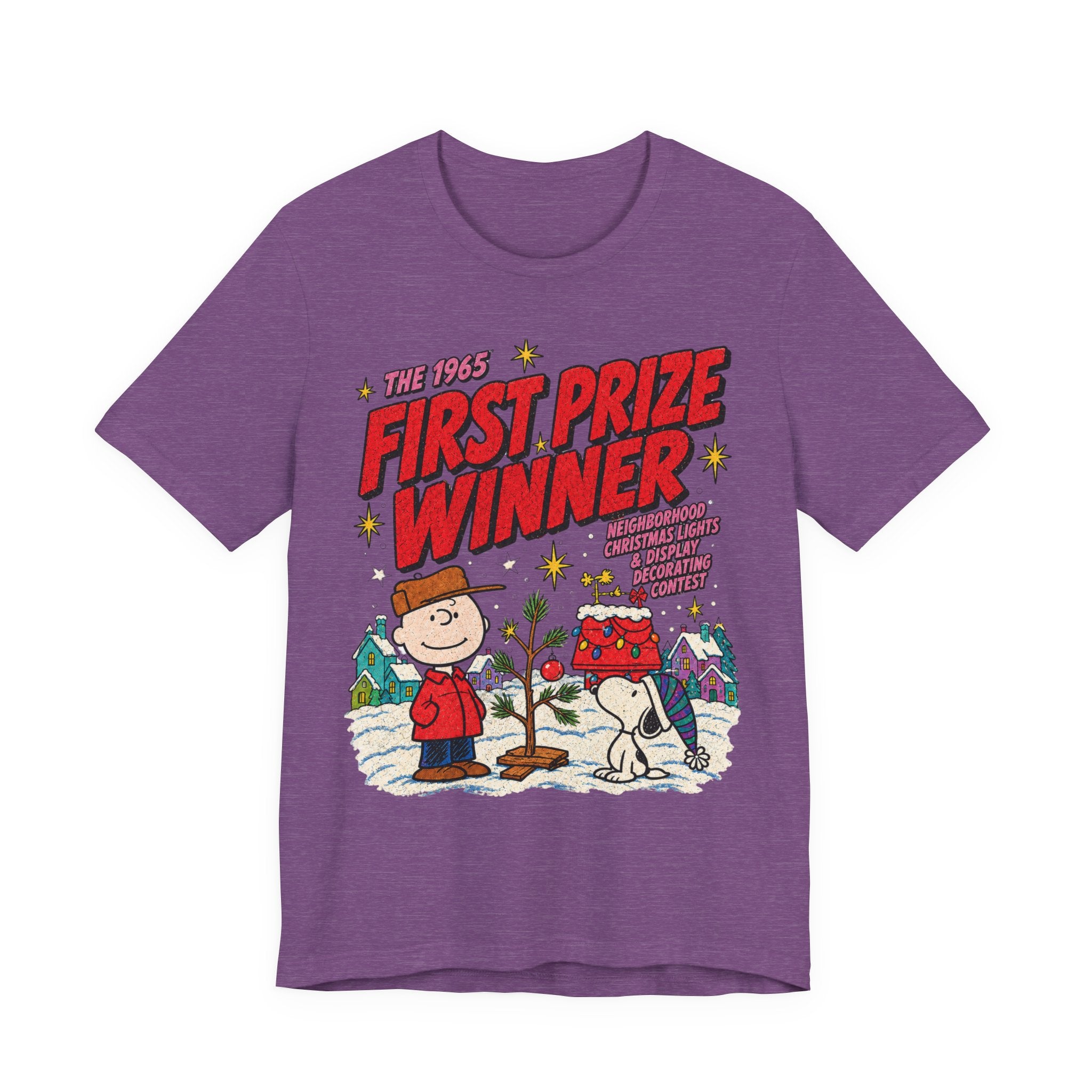 Charlie Brown Christmas Light Contest Winner T Shirt, shirt color and fit view 7