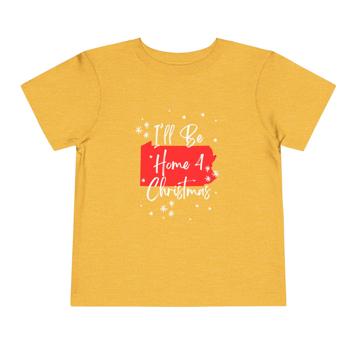 Toddler I'll Be Home For Christmas Pennsylvania T Shirt – Holiday Fun product photo