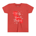 Youth California, I'll Be Home For Christmas T Shirt, youth shirt color and fit view 6