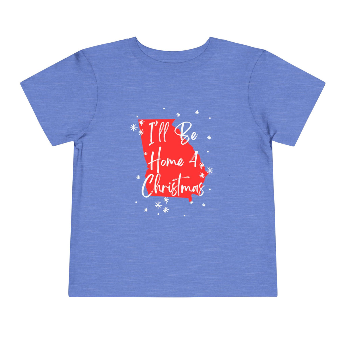 Toddler I'll Be Home For Christmas Georgia T Shirt – Holiday Fun product photo