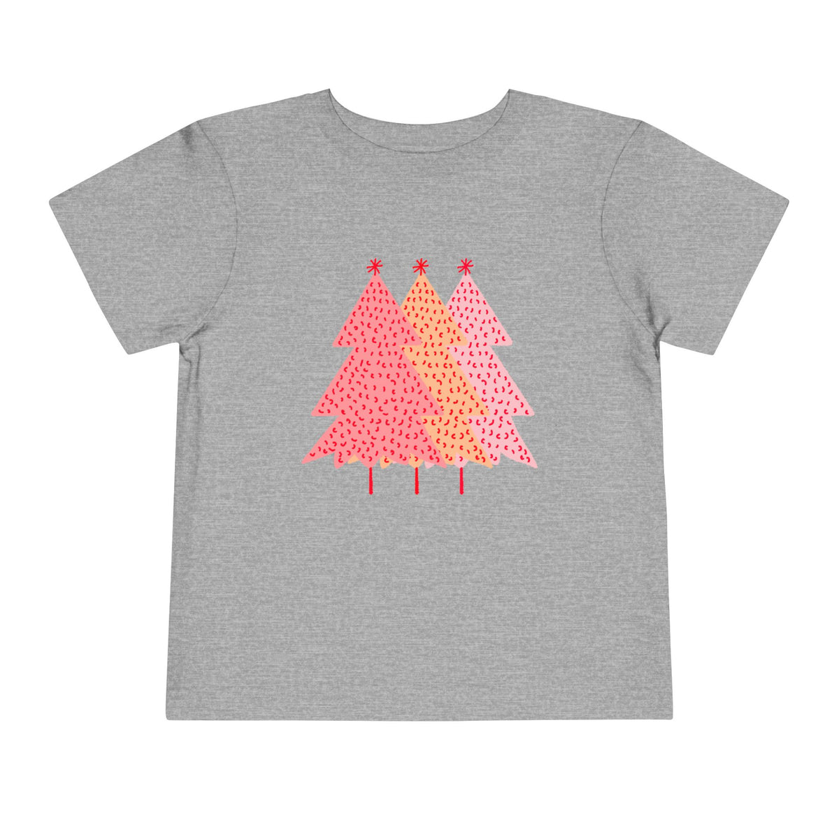 Toddler Simple Pink Pine Trees T Shirt – Holiday Fun product photo
