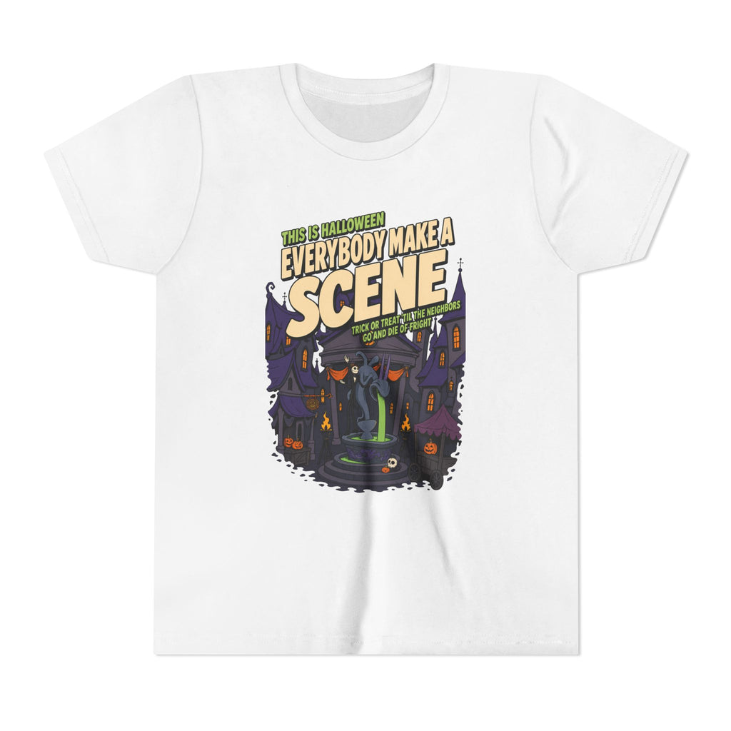 Youth Nightmare Before Christmas Halloween Town T Shirt by Holiday Fun