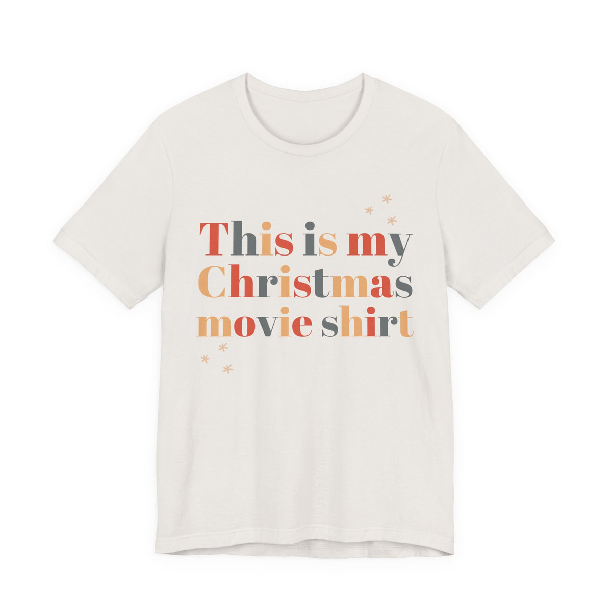 This Is My Christmas Movie T-Shirt, shirt color and fit view 2