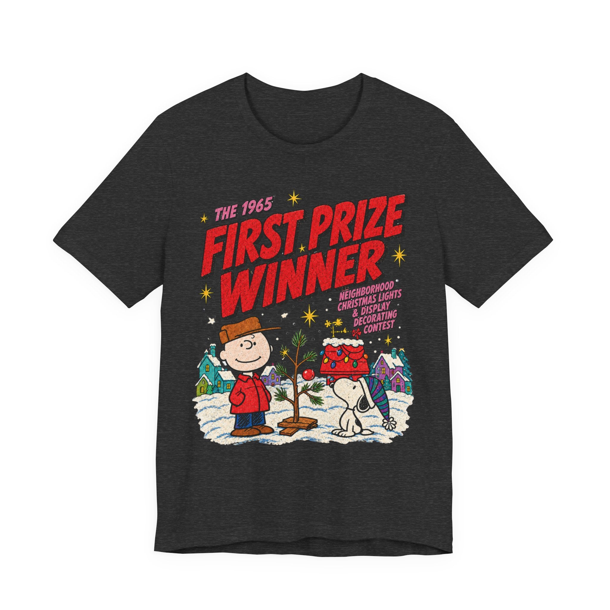 Charlie Brown Christmas Light Contest Winner T Shirt, shirt color and fit view 5
