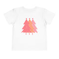 Toddler Simple Pink Pine Trees T Shirt – Holiday Fun product photo