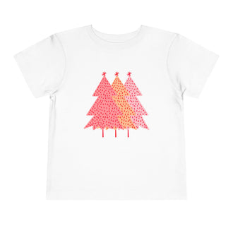 Toddler Simple Pink Pine Trees T Shirt