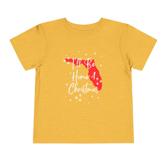 Toddler I'll Be Home For Christmas Florida T Shirt