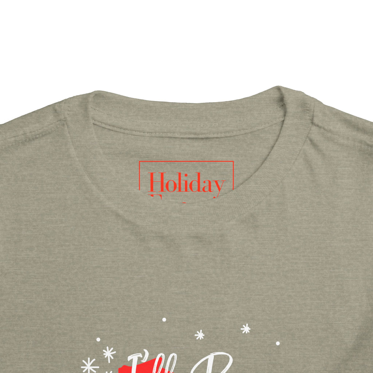 Toddler I'll Be Home For Christmas Wisconsin T Shirt – Holiday Fun product photo