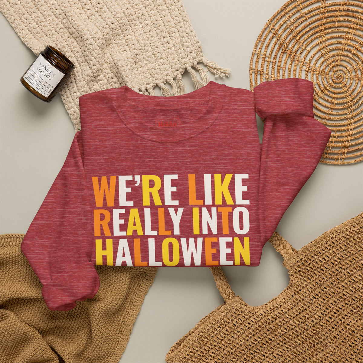 We're, Like, Really Into Halloween Crewneck Sweatshirt
