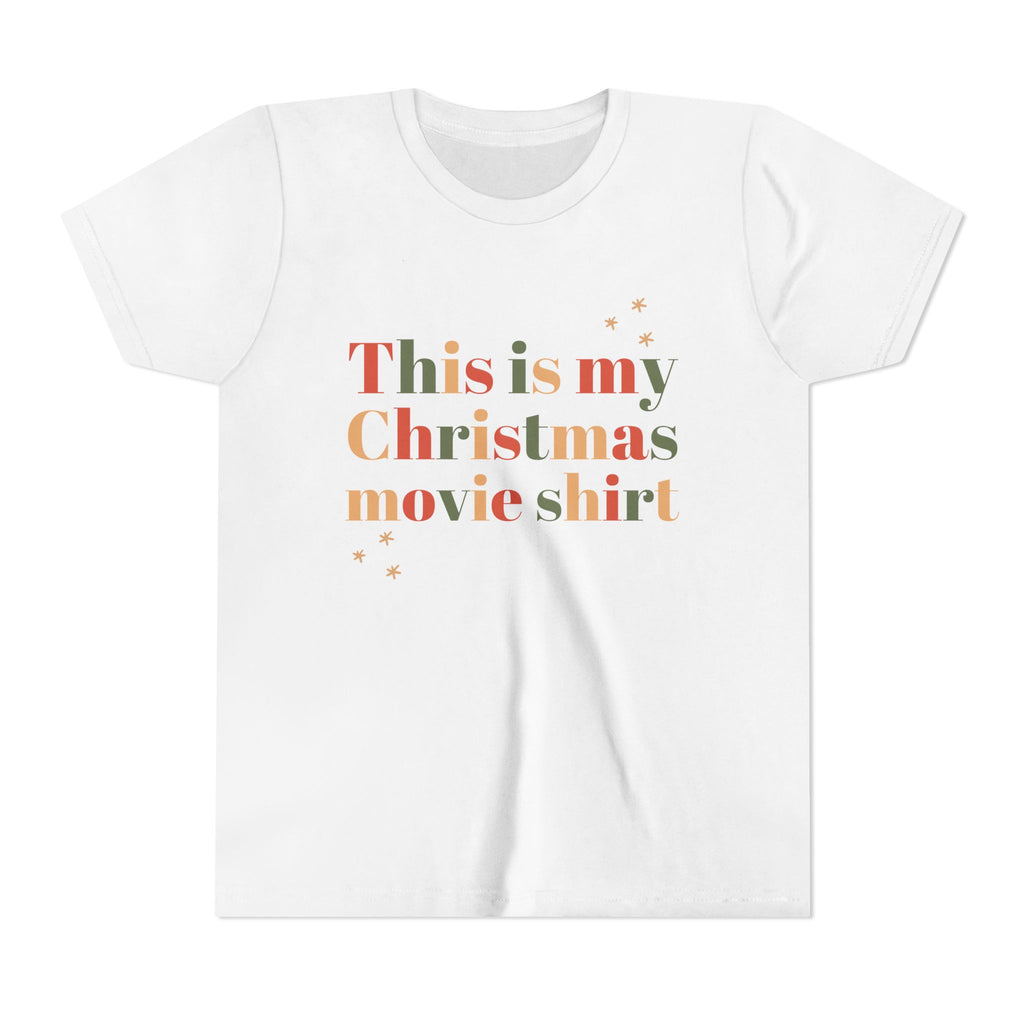 This Is My Christmas Movie Youth T-Shirt, kids shirt color and fit view 5