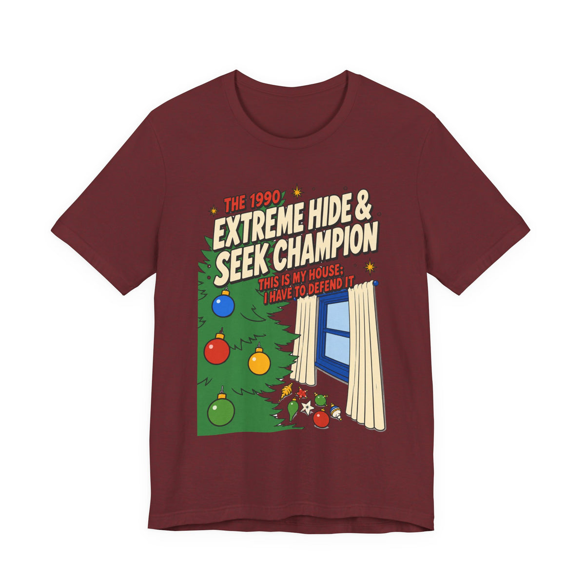 Home Alone Hide & Seek Champion T Shirt, shirt color and fit view 2