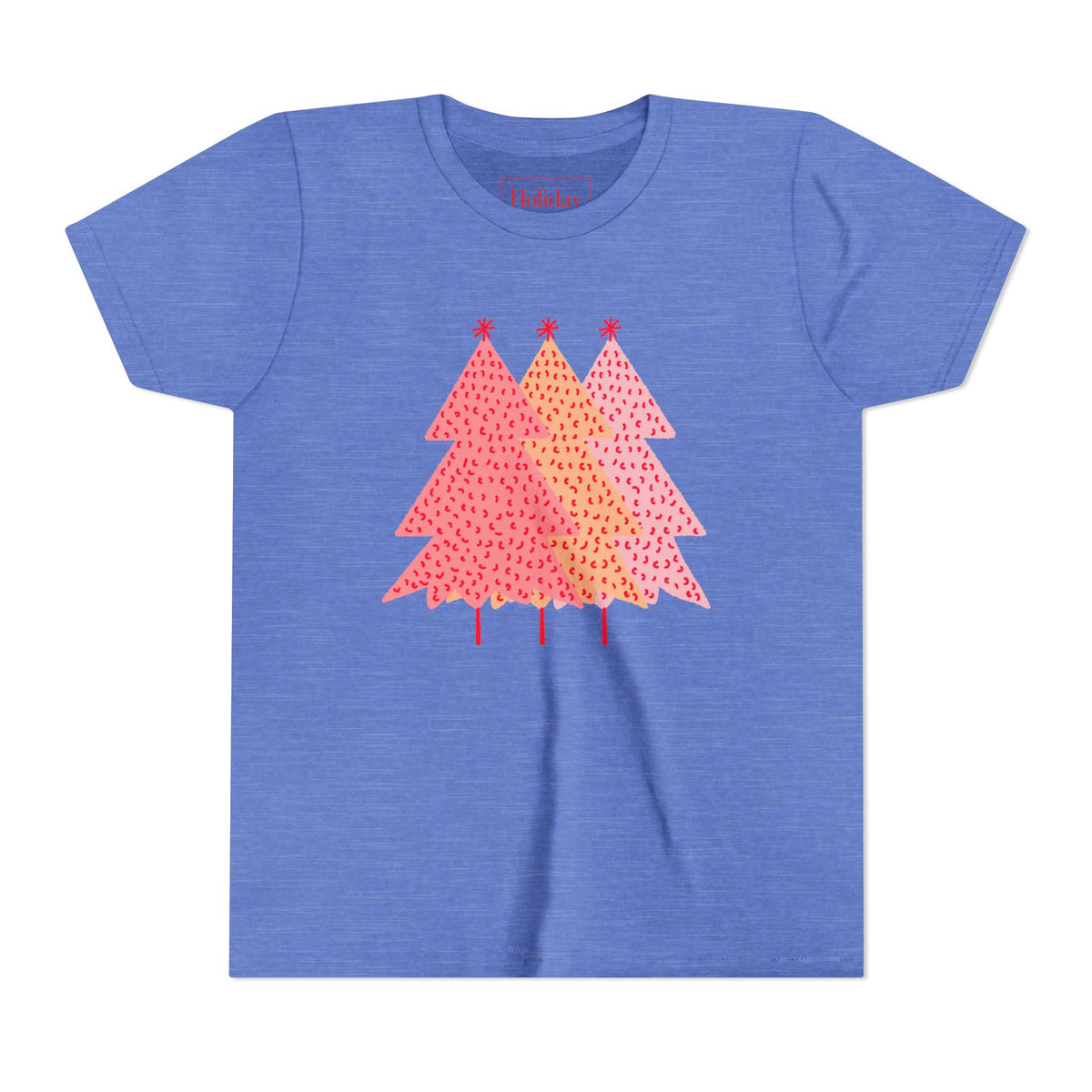 Youth Simple Pink Pine Trees T-Shirt