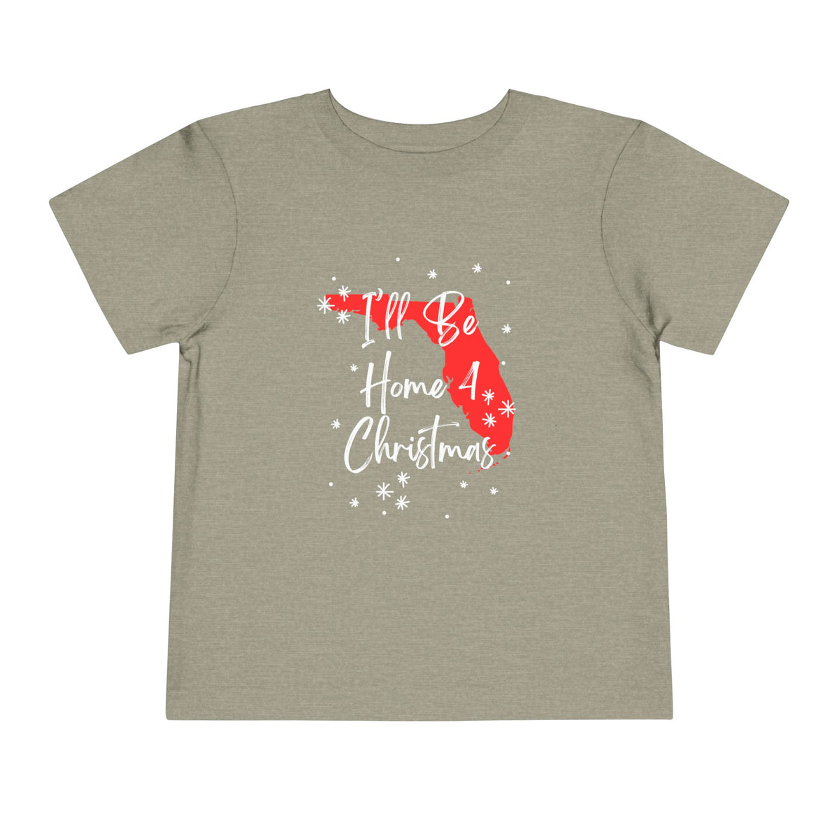 Toddler I'll Be Home For Christmas Florida T Shirt – Holiday Fun product photo