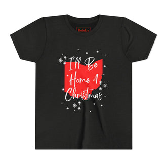 Youth Ohio, I'll Be Home For Christmas T Shirt
