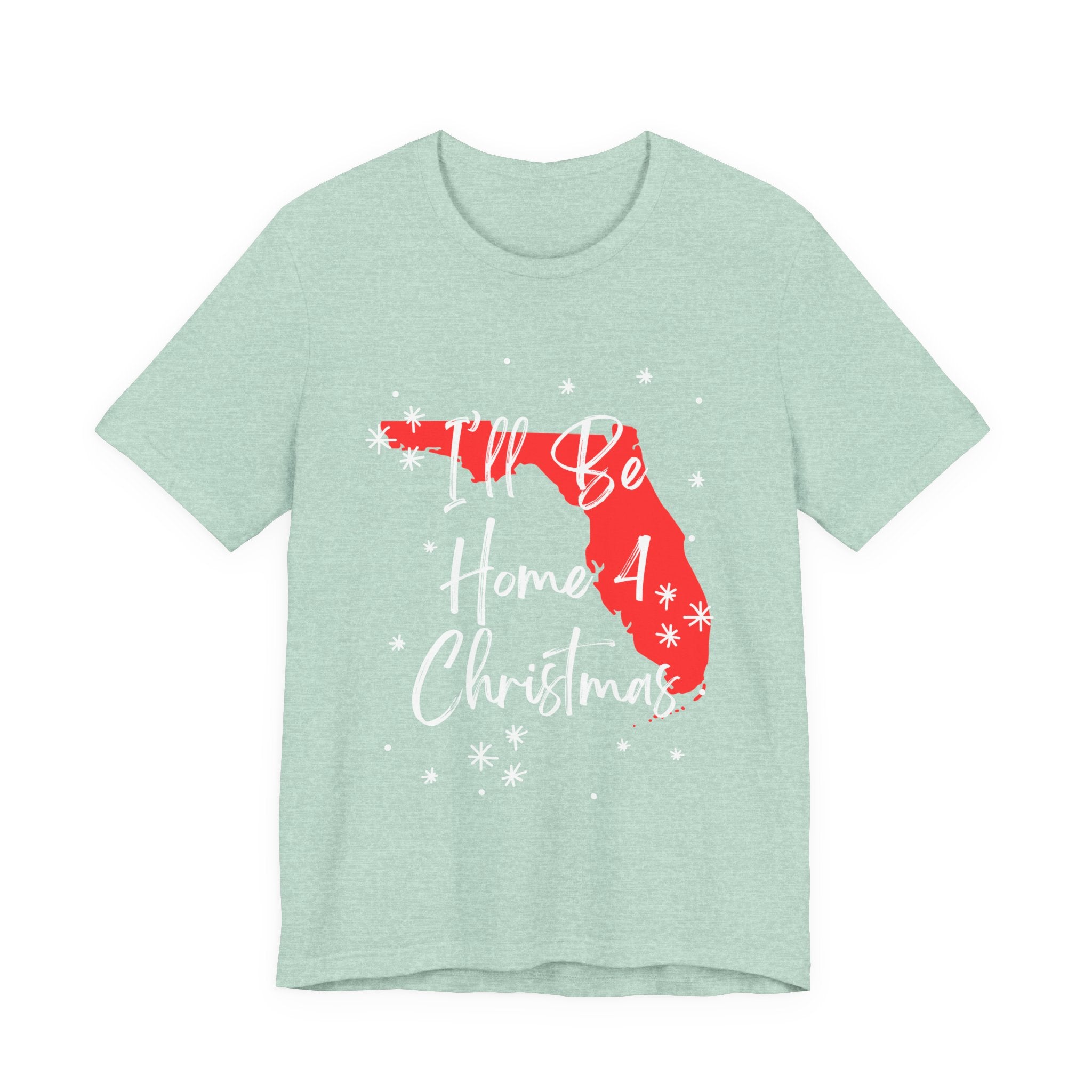 Florida, I'll Be Home For Christmas T Shirt, shirt color and fit view 8