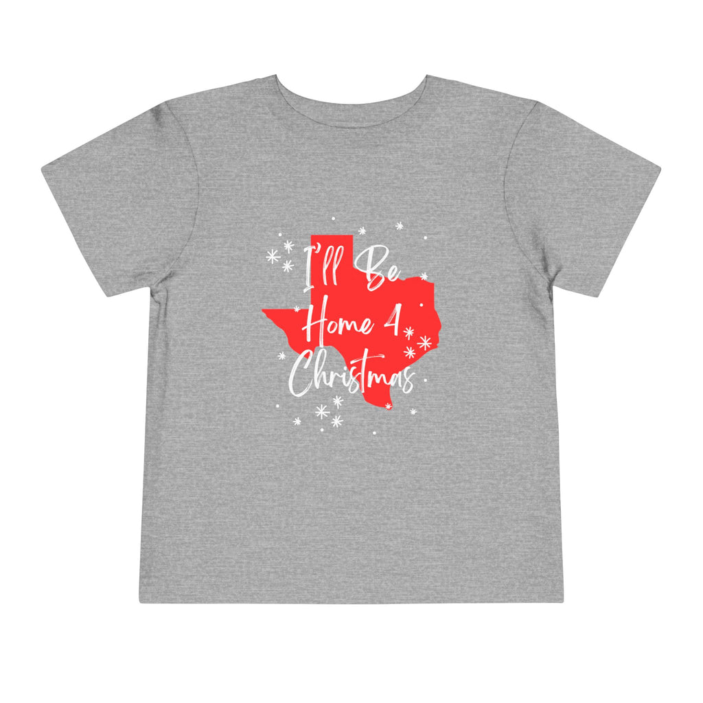 Toddler I'll Be Home For Christmas Texas T Shirt – Holiday Fun product photo