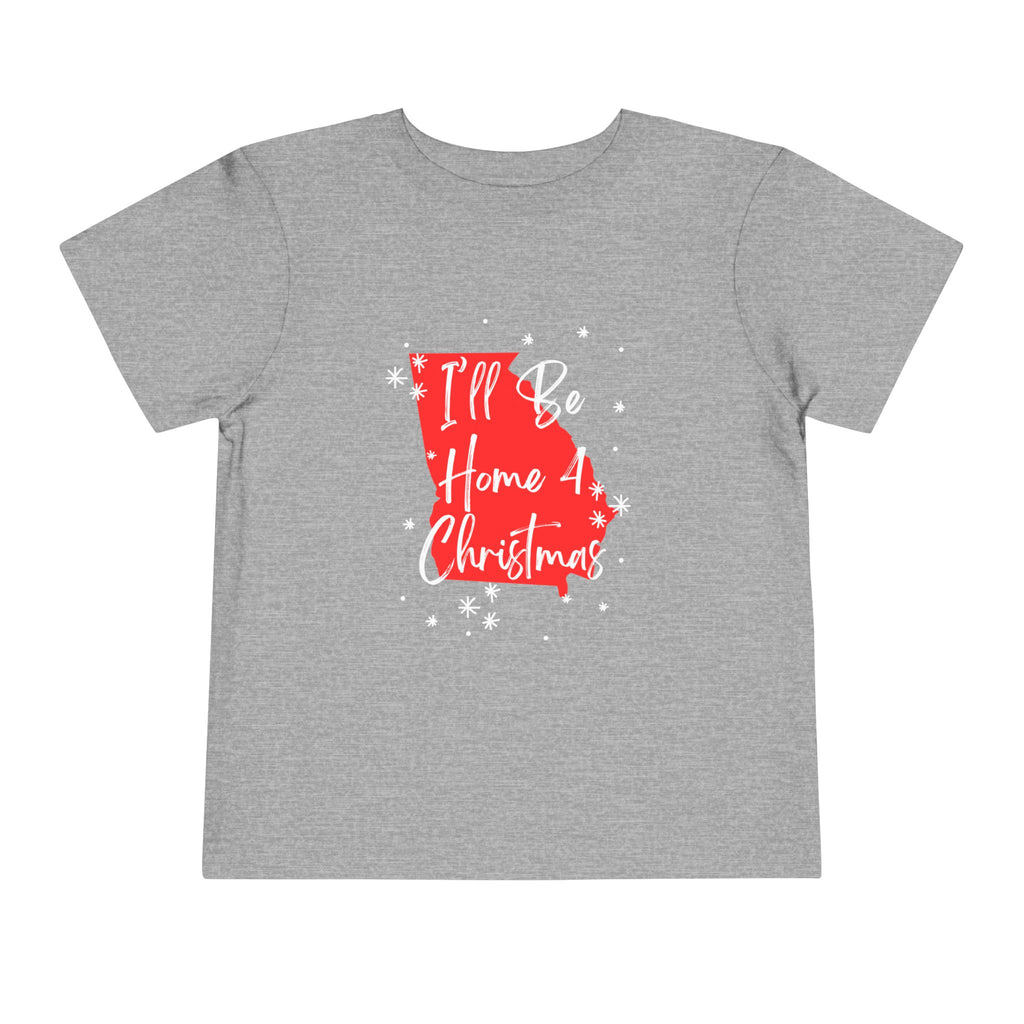 Toddler I'll Be Home For Christmas Georgia T Shirt – Holiday Fun product photo