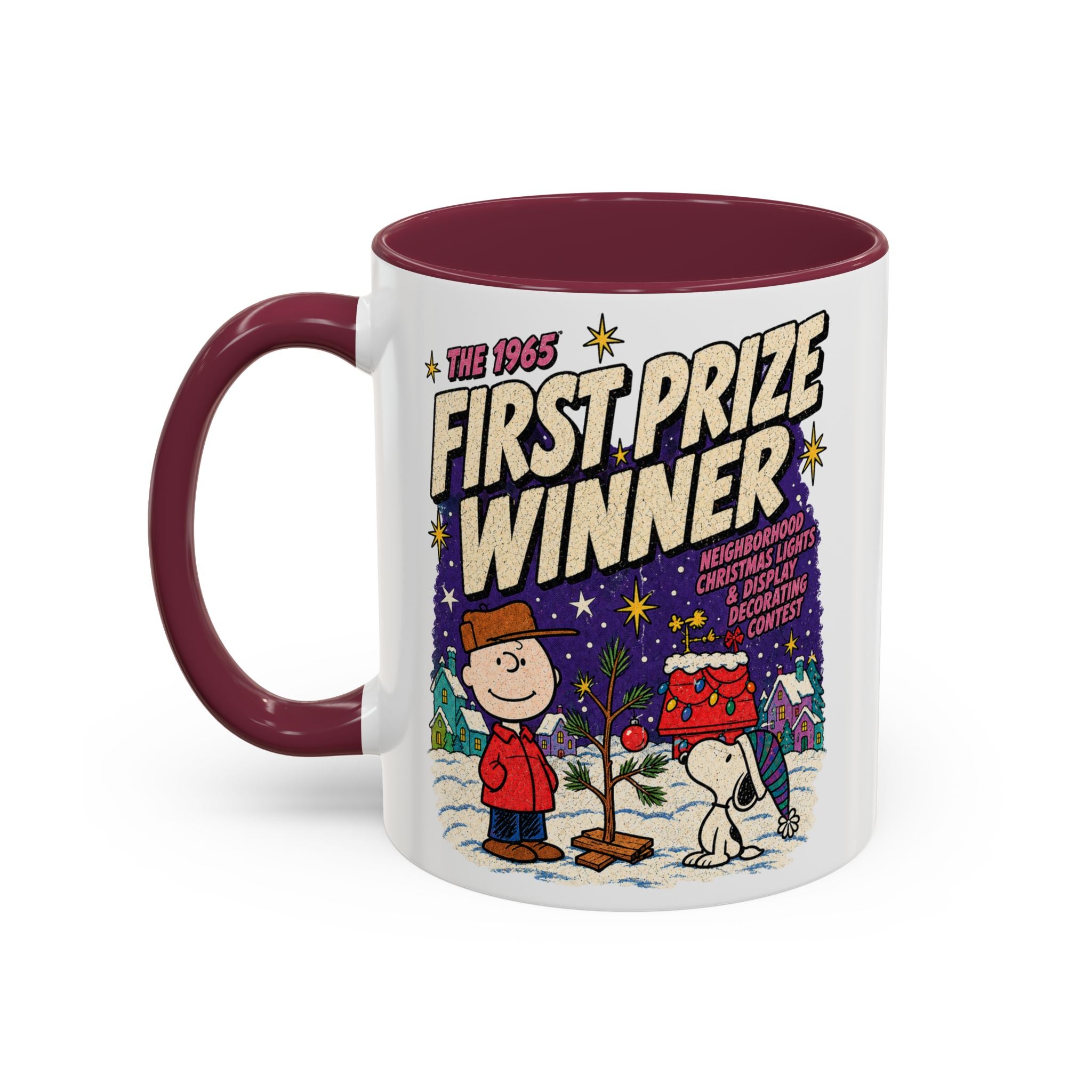Charlie Brown Christmas Light Contest Winner Coffee Mug, color view 10