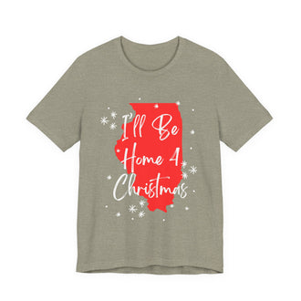 Illinois, I'll Be Home For Christmas T Shirt