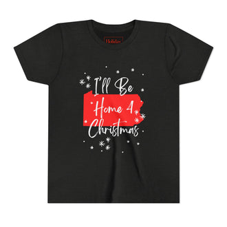 Youth Pennsylvania, I'll Be Home For Christmas T Shirt