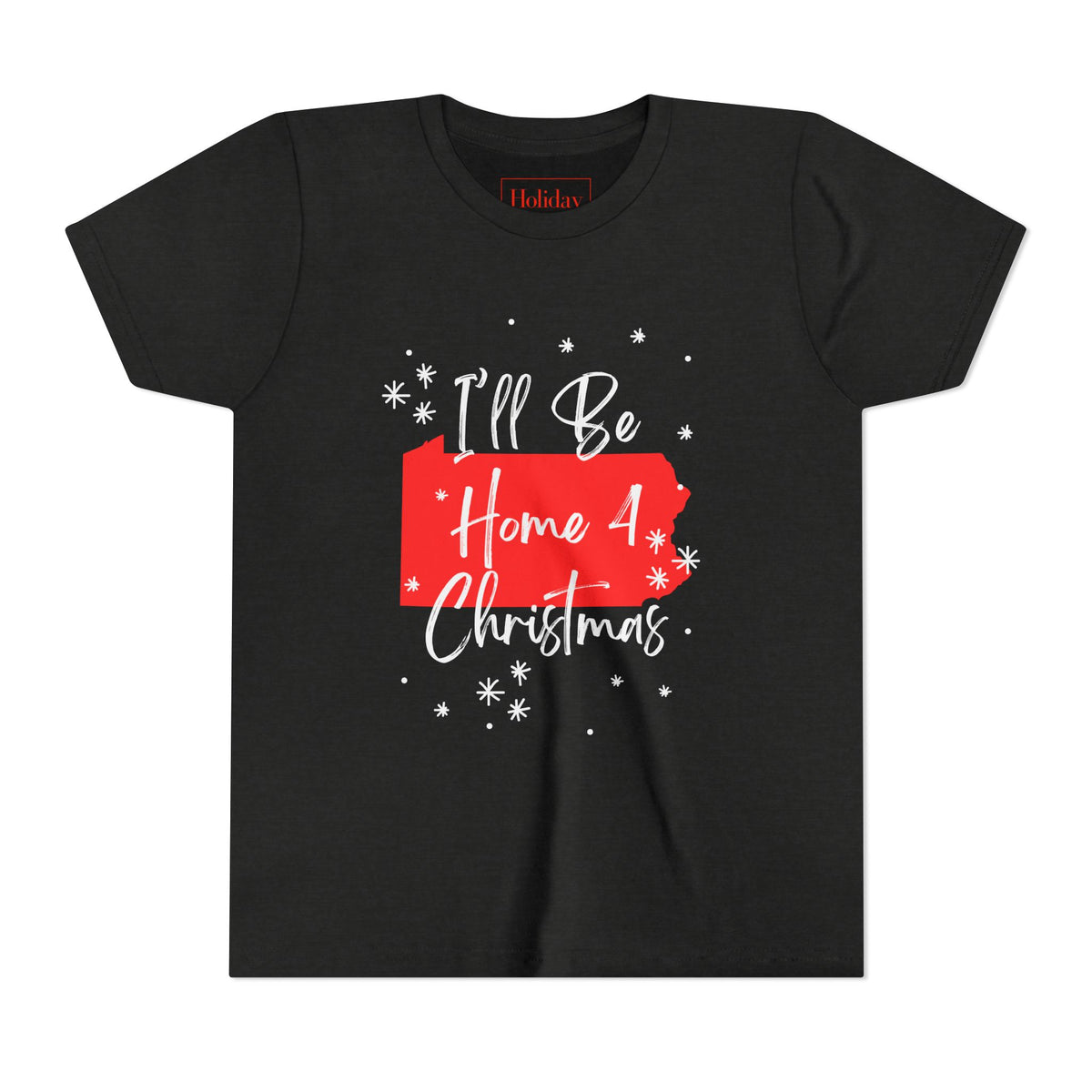 Youth Pennsylvania, I'll Be Home For Christmas T Shirt