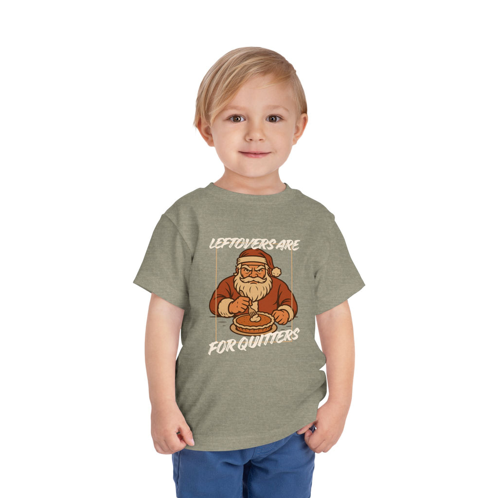 Toddler Leftovers Are For Quitters T Shirt – Holiday Fun product photo
