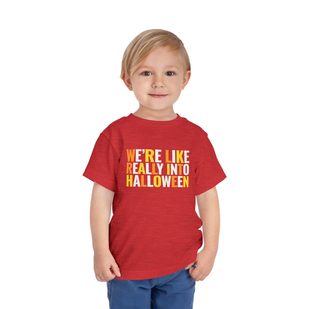 Toddler We're, Like, Really Into Halloween T Shirt – Holiday Fun product photo