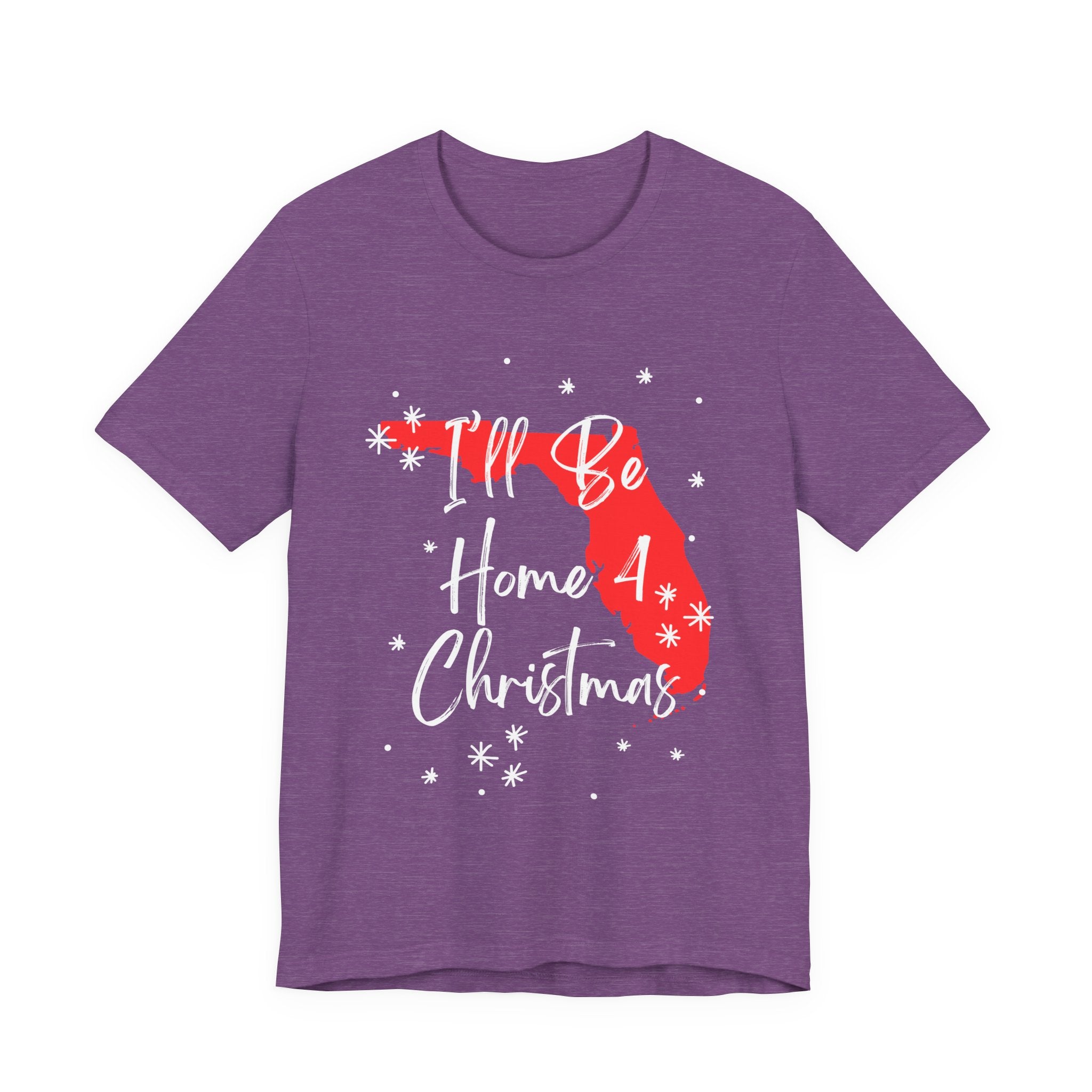 Florida, I'll Be Home For Christmas T Shirt, shirt color and fit view 6