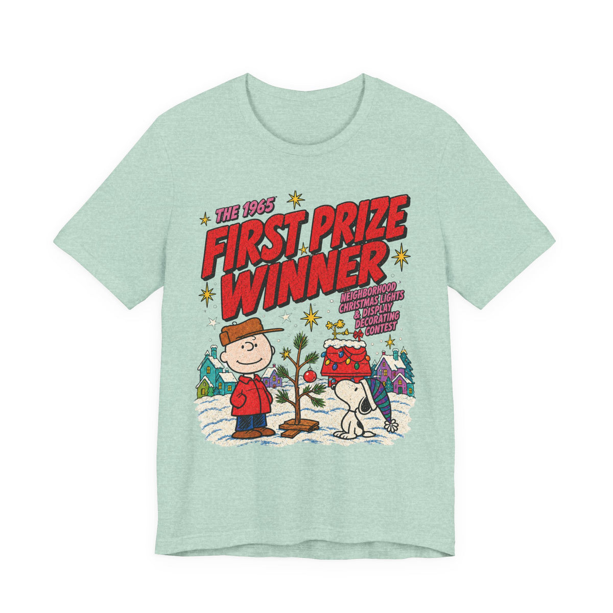 Charlie Brown Christmas Light Contest Winner T Shirt, shirt color and fit view 9
