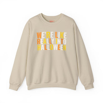 We're, Like, Really Into Halloween Crewneck Sweatshirt