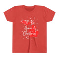 Youth Michigan, I'll Be Home For Christmas T Shirt, kids shirt color and fit view 6