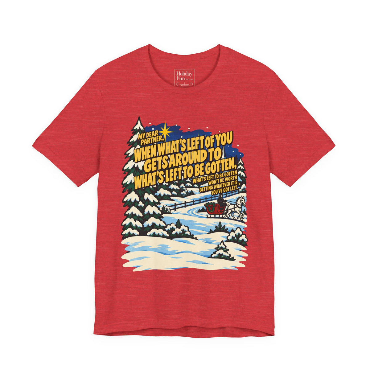 White Christmas Quote T-Shirt, apparel product mockup 12