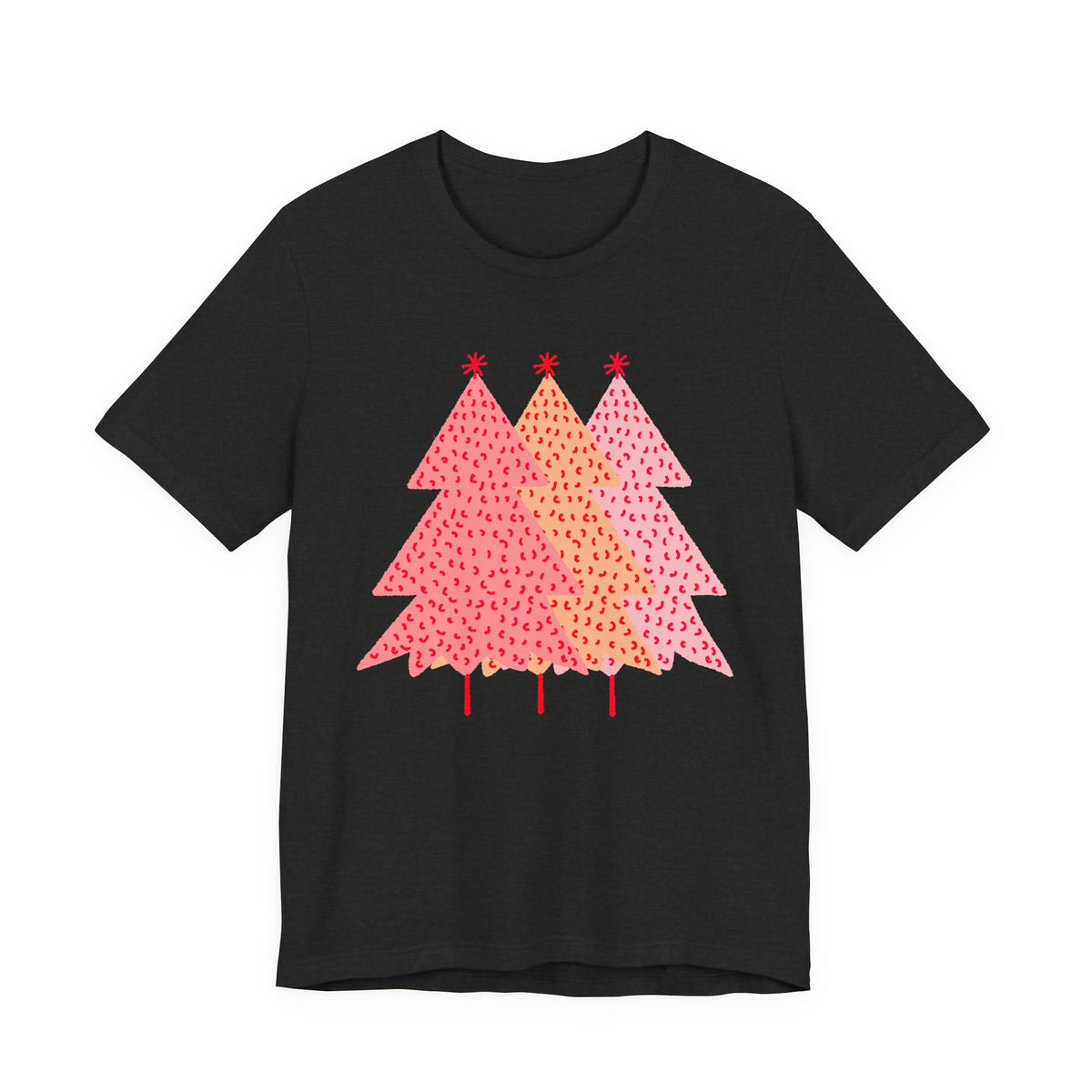 Simple Pink Pine Trees T Shirt, shirt color and fit view 6