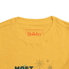 Toddler Most Likely To Be Snowed In For Christmas T Shirt – Holiday Fun product photo