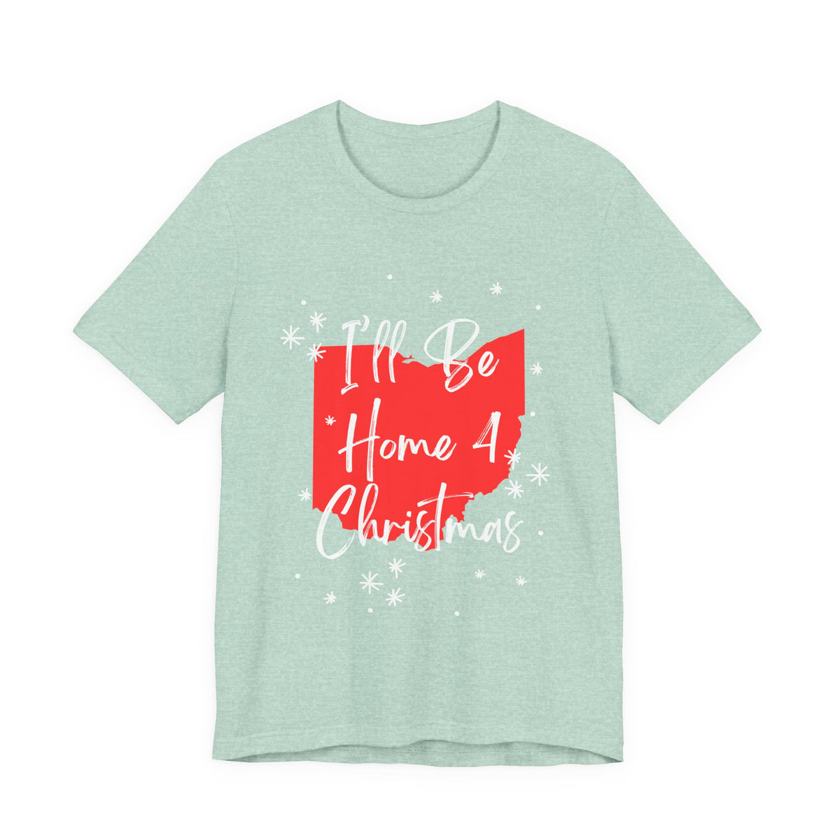 Ohio, I'll Be Home For Christmas T Shirt, shirt color and fit view 8