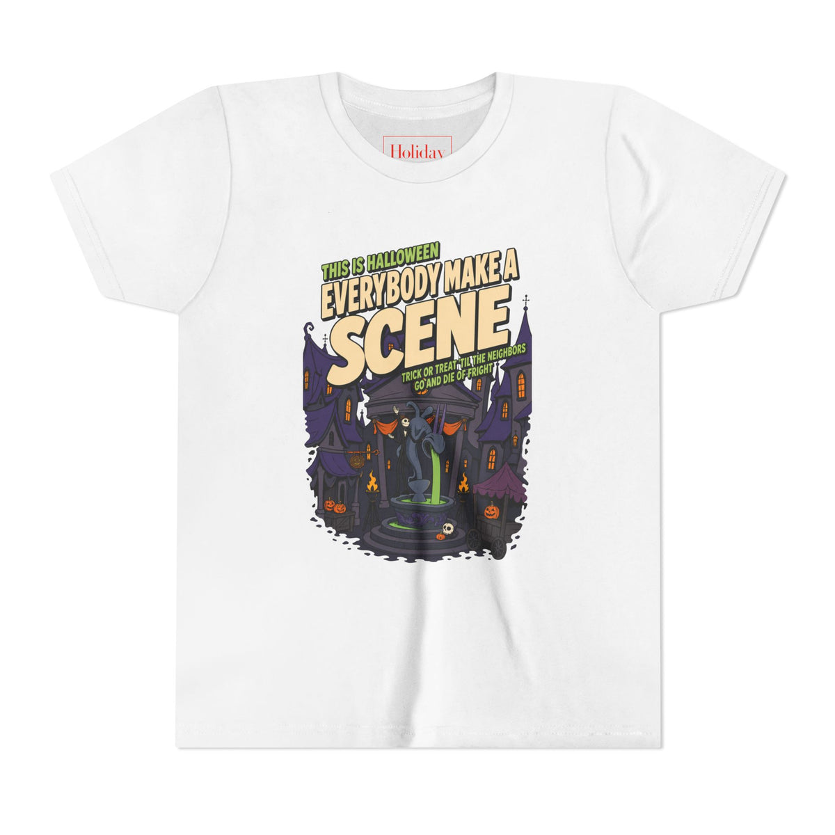 Youth Nightmare Before Christmas Halloween Town T Shirt
