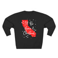 California, I'll Be Home For Christmas Sweatshirt, sweatshirt color and fit view 3