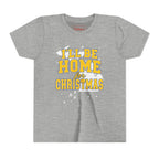 Youth Michigan I'll Be Home For Christmas Maize & Blue T-Shirt
