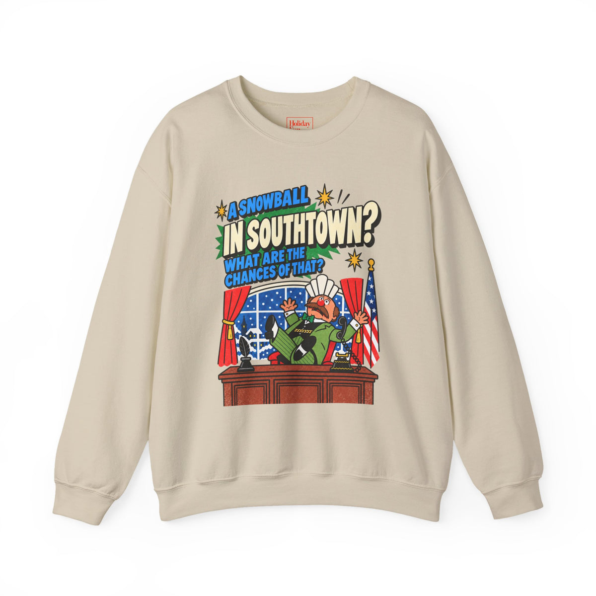 Santa Claus Is Comin' to Town Snowball in Southtown Crewneck Sweatshirt