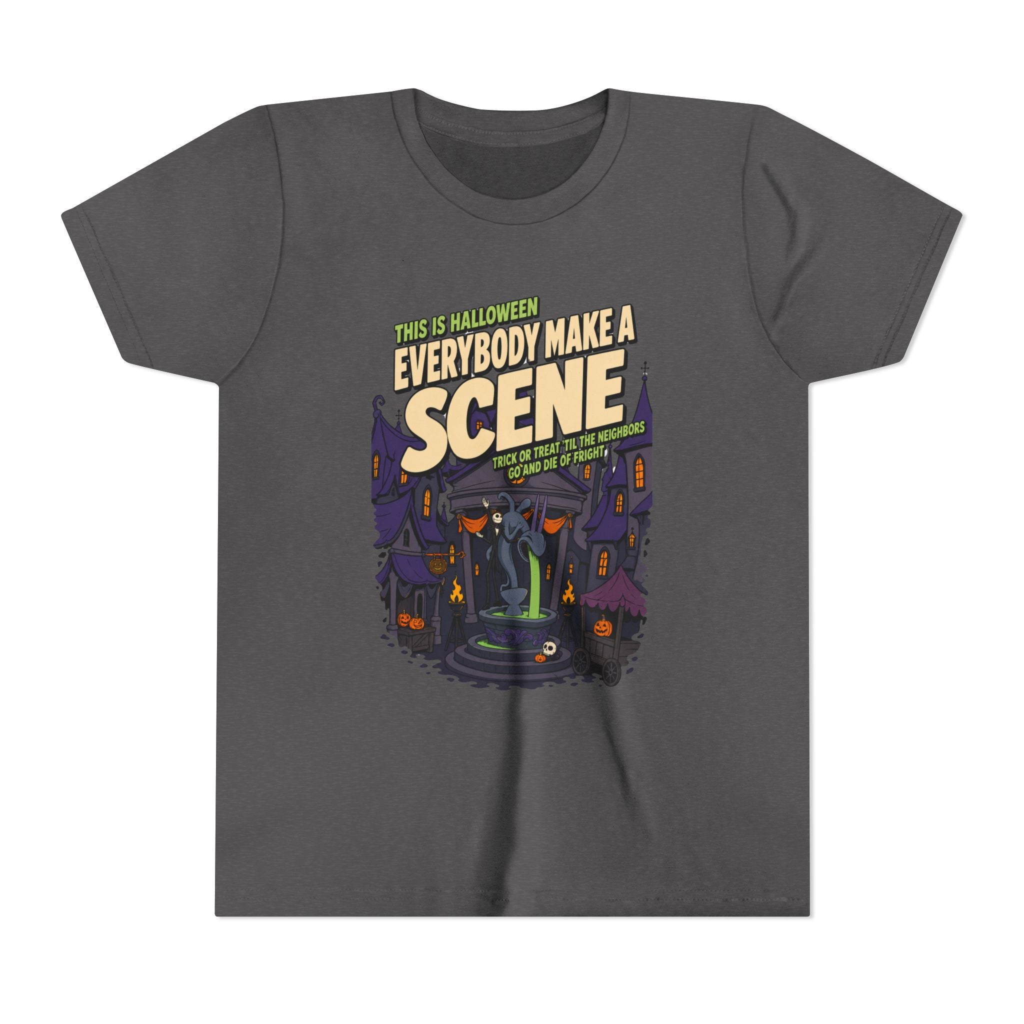 Youth Nightmare Before Christmas Halloween Town T Shirt by Holiday Fun, alternate product view 6