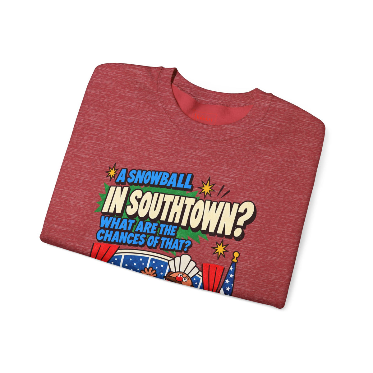 Santa Claus Is Comin' to Town Snowball in Southtown Crewneck Sweatshirt