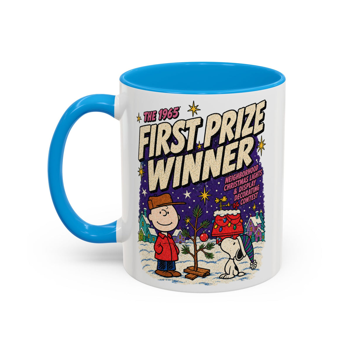 Charlie Brown Christmas Light Contest Winner Coffee Mug, color view 8